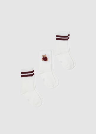 FETE - OVS Kids Ciorapi Antislip White/Red Fete 10-15 Ani