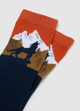 BAIETI - OVS Kids Ciorapi Blue/Rosii Baieti 3-10 Ani