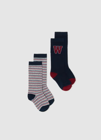 Baieti 3-10 ANI - OVS Kids Ciorapi Blue/Rosii Baieti 3-10 Ani