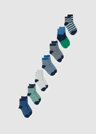 МАЛЬЧИКИ - OVS Kids Короткие Носки Для Мальчиков Синние/Зеленные 3-10 Лет