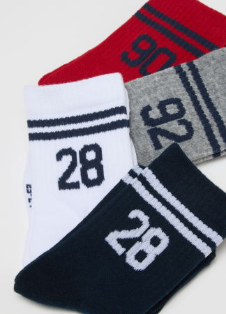 BAIETI - OVS Kids Ciorapi Scurti Blue/Rosii Baieti 3-10 Ani