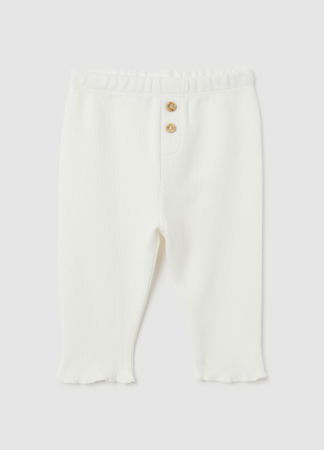 FETE - OVS Kids Colanți Albi Fete 0-9 Luni