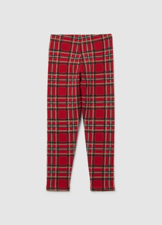 ДЕВОЧКИ - OVS Kids Леггинсы Для Девочек Red Check 3-10 Лет