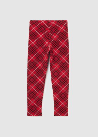 FETE - OVS Kids Colanți Red/White Check Fete 3-10 Ani