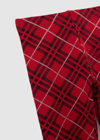 FETE - OVS Kids Colanți Red/White Check Fete 3-10 Ani