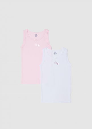 Fetite 3-10 ANI - OVS Kids Lenjerie Alba/Roz Fete 3-10 Ani