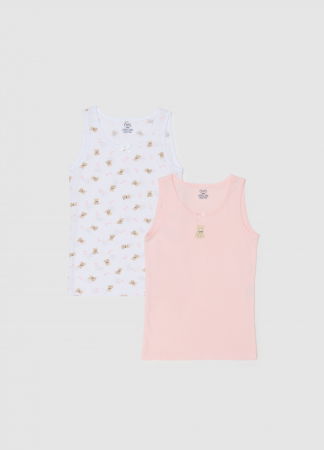 Fetite 3-10 ANI - OVS Kids Lenjerie Alba/Roz Fete 3-10 Ani