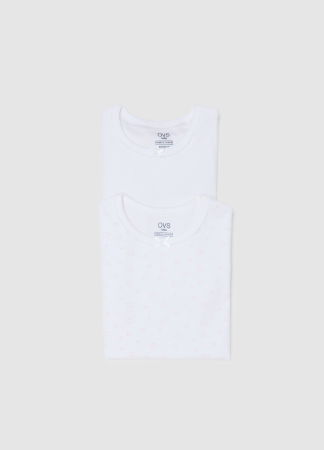 Fetite 3-10 ANI - OVS Kids Lenjerie Alba/Roz Fete 3-10 Ani