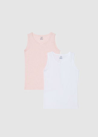 Fetite 3-10 ANI - OVS Kids Lenjerie Alba/Roz Fete 3-10 Ani