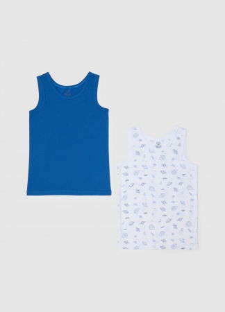 BAIETI - OVS Kids Lenjerie White/Lt Blue Baieti 3-10 Ani