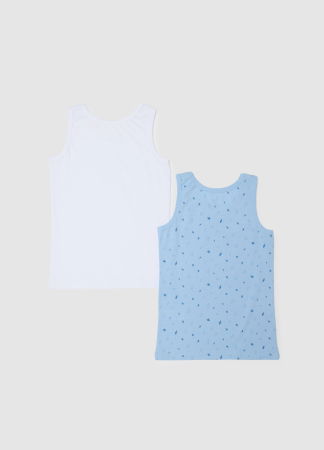 BAIETI - OVS Kids Lenjerie White/Lt Blue Baieti 3-10 Ani