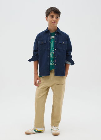 BAIETI - OVS Kids Pantaloni Gabardin Curds & Whey Baieti 10-15 Ani