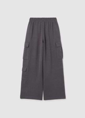 Pantaloni Scurti - OVS Kids Pantaloni Gabardin Lava Smoke Fete 10-15 Ani