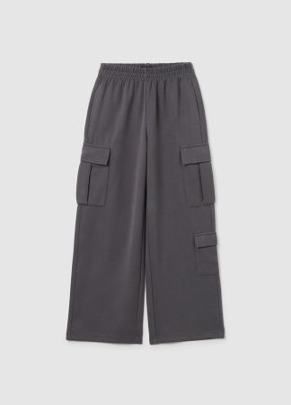 Pantaloni Scurti - OVS Kids Pantaloni Gabardin Lava Smoke Fete 10-15 Ani