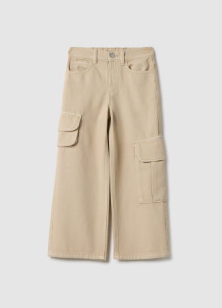 FETE - OVS Kids Pantaloni Gabardin Sesame Fete 3-10 Ani