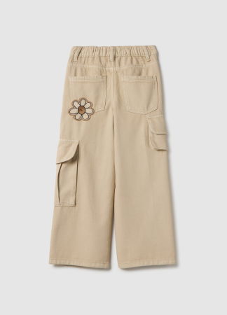 FETE - OVS Kids Pantaloni Gabardin Sesame Fete 3-10 Ani