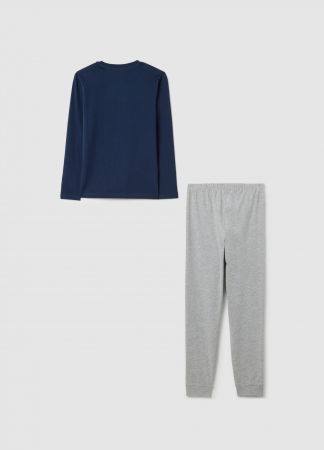 BAIETI - OVS Kids Pijama Blue/Gri Baieti 10-15 Ani
