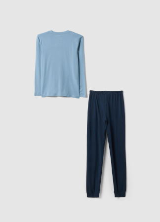BAIETI - OVS Kids Pijama Blue/Lt Blue Baieti 10-15 Ani