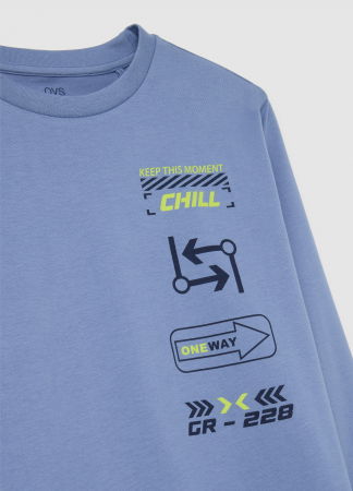 BAIETI - OVS Kids Pijama Blue/Lt Blue Baieti 10-15 Ani