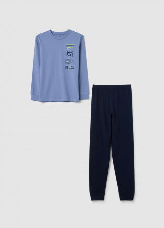 BAIETI - OVS Kids Pijama Blue/Lt Blue Baieti 10-15 Ani