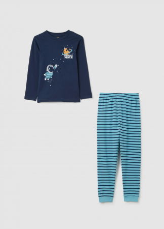 Baieti 3-10 ANI - OVS Kids Pijama Blue/Lt Blue Baieti 3-10 Ani