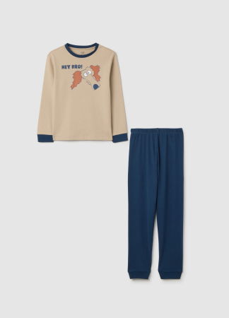 Pijamale - OVS Kids Pijama Cofe-Blue Baieti 3-10 Ani