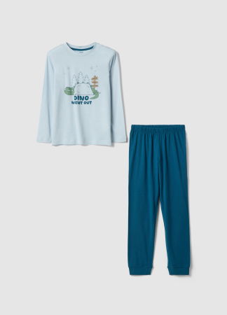 Мальчики 3-10 ЛЕТ - OVS Kids Пижама С Длинным Рукавом Для Мальчиков Blue/Lt Blue 3-10 Лет