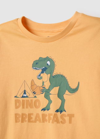 BAIETI - OVS Kids Pijama Maneca Lunga Orange/Blue Baieti 3-10 Ani