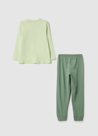 BAIETI - OVS Kids Pijama Maneca Lunga Seafoam Green Baieti 3-10 Ani