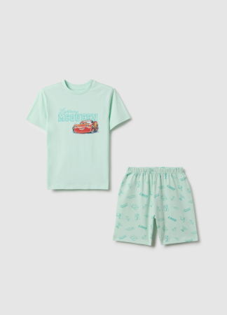 BAIETI - OVS Kids Pijama Maneca Scurta Verde Baieti 3-10 Ani