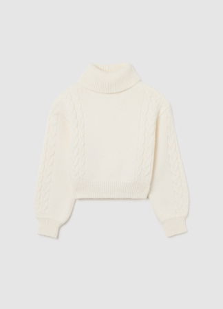 Fetite 10-15 ANI - OVS Kids Pulover Alb Fete 10-15 Ani