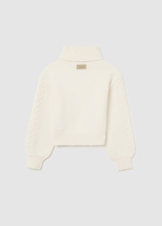 Fetite 10-15 ANI - OVS Kids Pulover Alb Fete 10-15 Ani