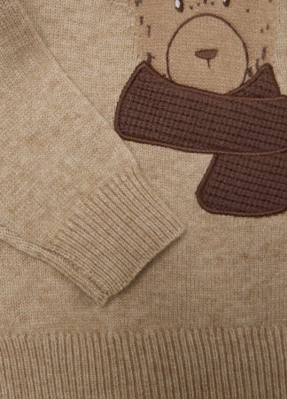 Tricotaje - OVS Kids Pulover Beige Melange Baieti 3-10 Ani