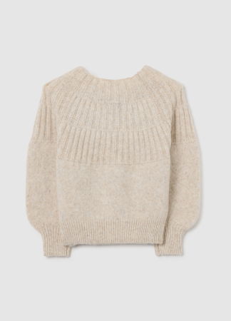 Tricotaje - OVS Kids Pulover Beige Melange Fete 3-10 Ani