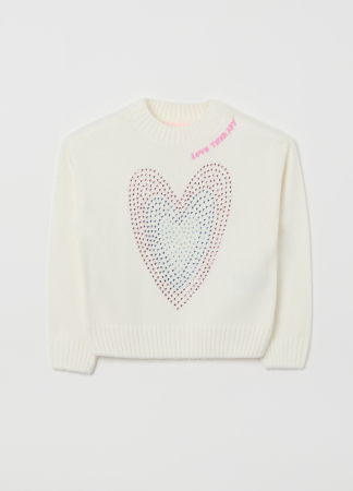 Tricotaje - OVS Kids Pulover Cloud Dancer Fete 3-10 Ani