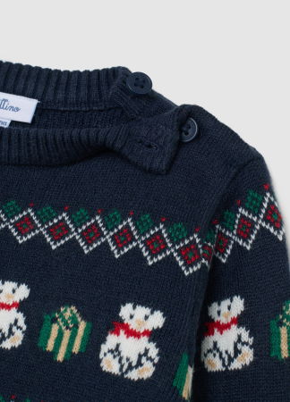 Tricotaje - OVS Kids Pulover Dark Blue Baieti 9-36 Luni