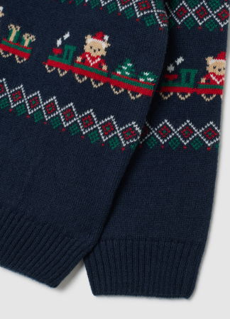 Tricotaje - OVS Kids Pulover Dark Blue Baieti 9-36 Luni