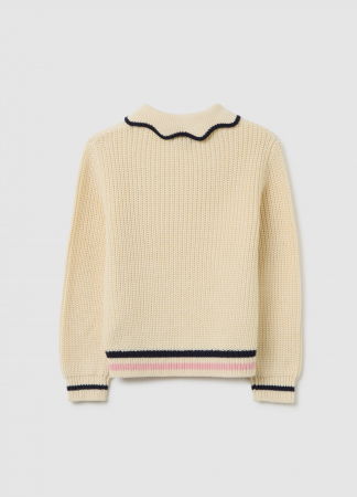 Tricotaje - OVS Kids Pulover Eggnog Fete 3-10 Ani