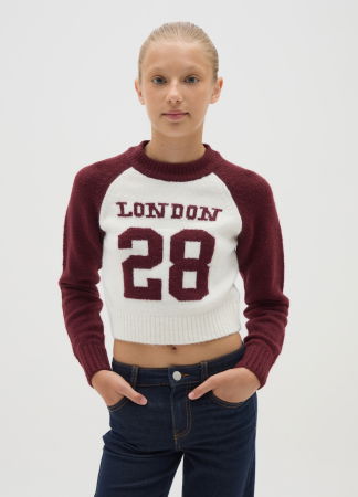 ДЕВОЧКИ - OVS Kids Свитер Для Девочек Off-White/Red 10-15 Лет