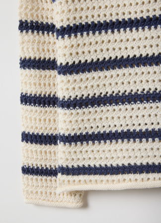 FETE - OVS Kids Pulover White-Striped Blue Fete 9-36 Luni