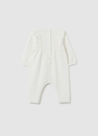 FETE - OVS Kids Salopeta Alba Fete 0-9 Luni