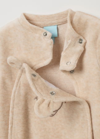 OVS Kids Salopeta Beige Melange Baieti 0-9 Luni [2]