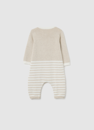 BAIETI - OVS Kids Salopeta Beige Melange Baieti 0-9 Luni