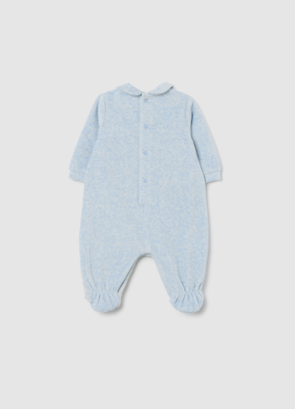 BAIETI - OVS Kids Salopeta Light Blue Melange Baieti 0-9 Luni
