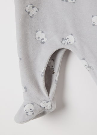 Baieti 9-36 LUNI - OVS Kids Salopeta-Pijama Ultimate Gray Baieti 9-36 Luni