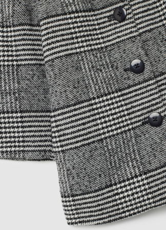 OVS Kids Scurta Black/White Check Fete 3-10 Ani [3]