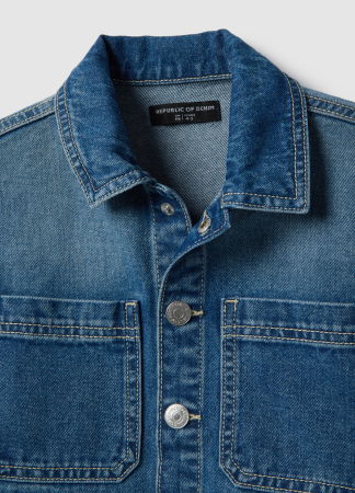 BAIETI - OVS Kids Scurta Denim Medium Blue Baieti 3-10 Ani