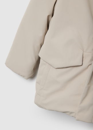 Куртки и Жакеты - OVS Kids Зимняя Теплая Куртка Для Мальчиков Светло-Серая 3-10 Лет