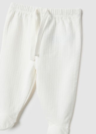 Seturi - OVS Kids Set Hanorac+Jogger Alb Fete 0-9 Luni