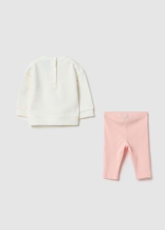 ДЕВОЧКИ - OVS Kids Набор Толстовок+Джоггер Для Девочек First Blush 0-9 Месяцев